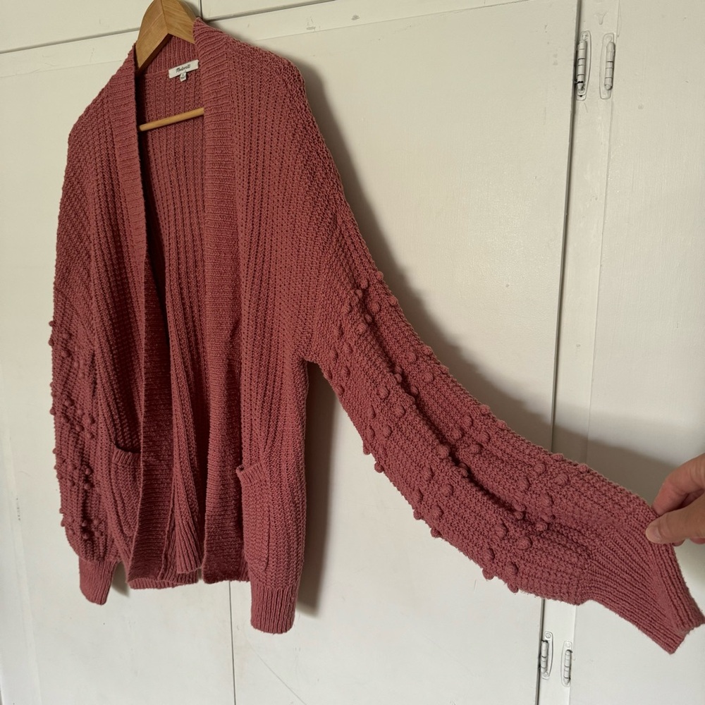 Madewell Soft Pink Cardigan Relaxed Fit